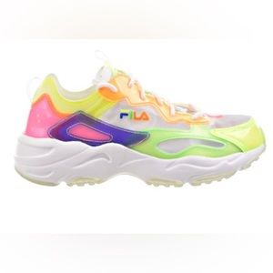 Fila Ray Tracer TL Women's Shoes White-Knockout Pink-Prince Blue